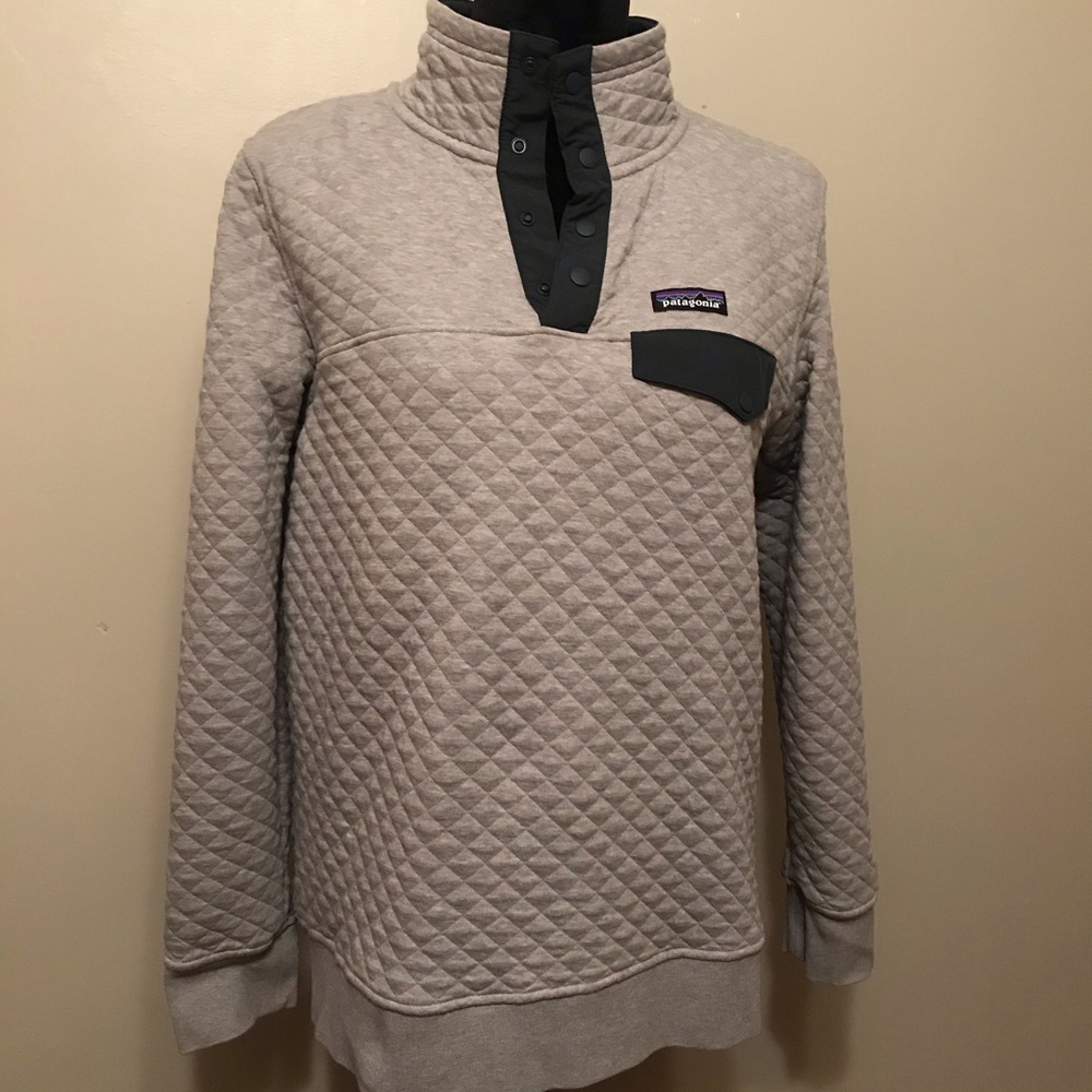 Patagonia Quilted Cotton Snap Pullover